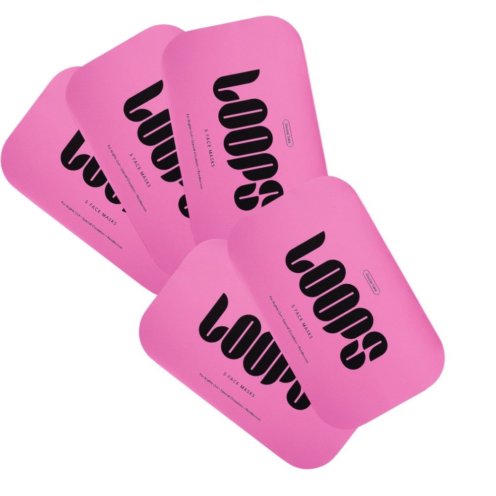 Loops Beauty Double Take Mask 5 Pack New in Package
